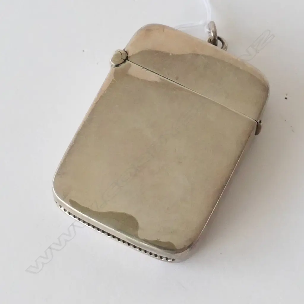 SILVER VESTA CASE BIRMINGHAM 1878 Image 1++