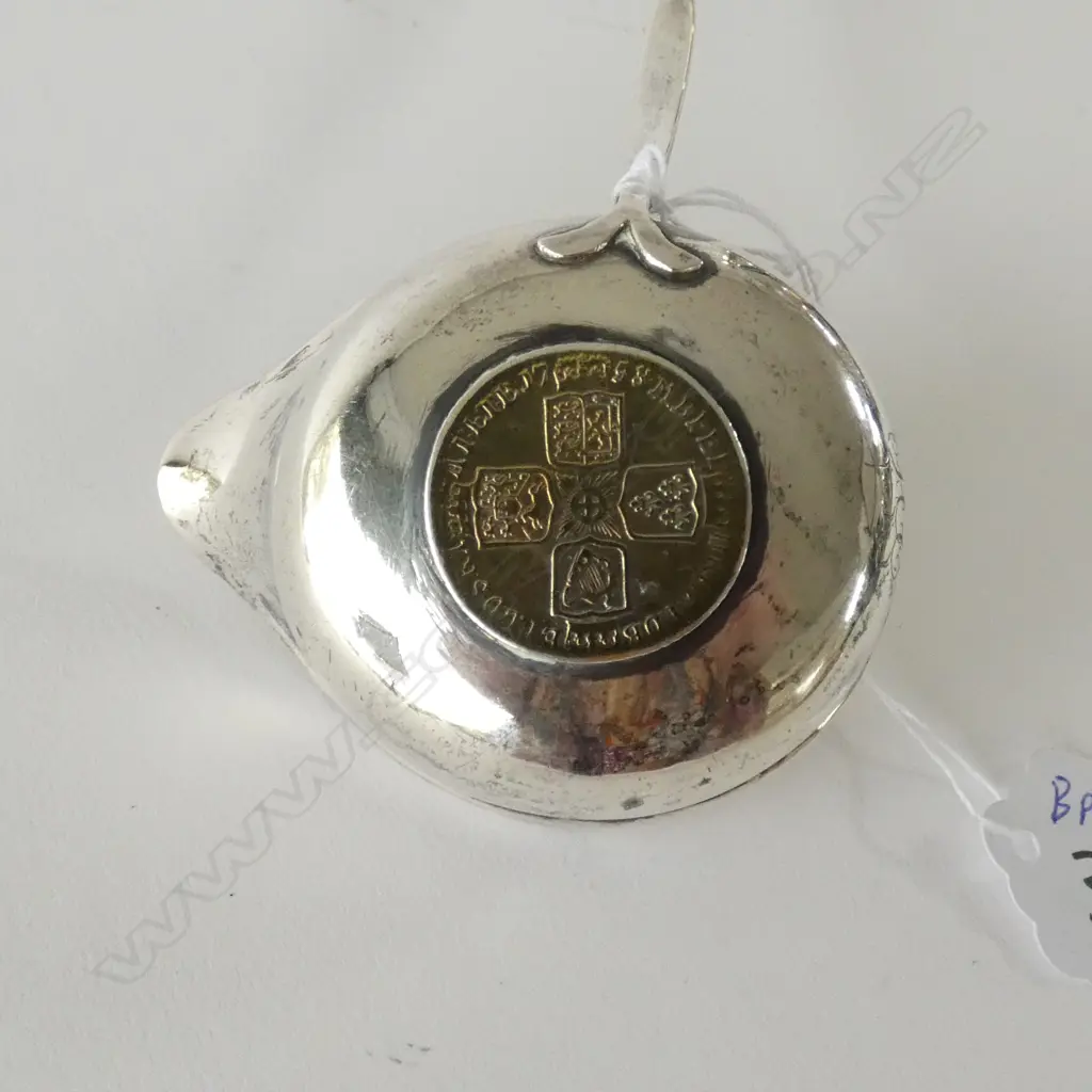GEORGIAN SILVER TODDY LADLE WITH BALEEN HANDLE Image 1++