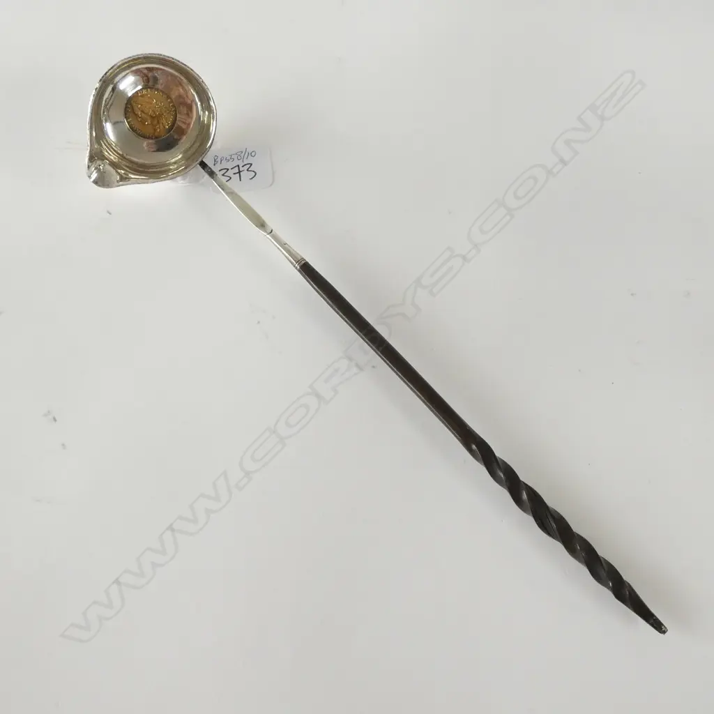 GEORGIAN SILVER TODDY LADLE WITH BALEEN HANDLE Image 1++