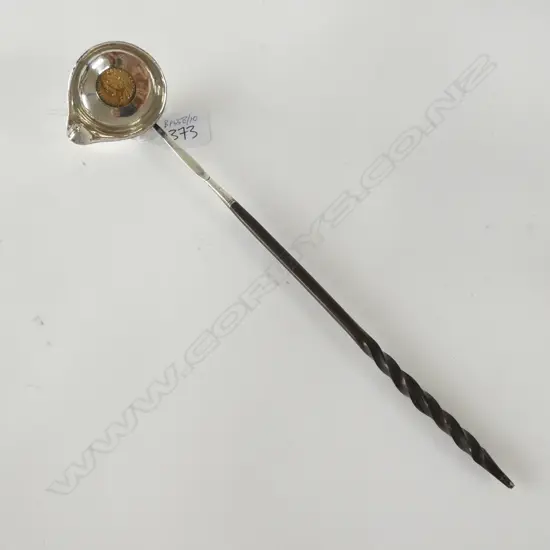 GEORGIAN SILVER TODDY LADLE WITH BALEEN HANDLE