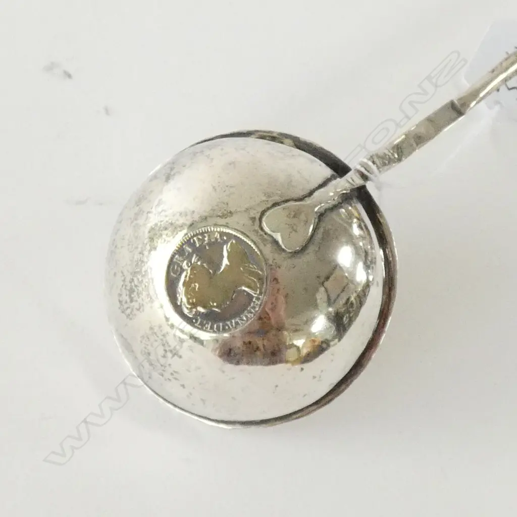 GEORGIAN SILVER TODDY LADLE WITH BALEEN HANDLE Image 1++