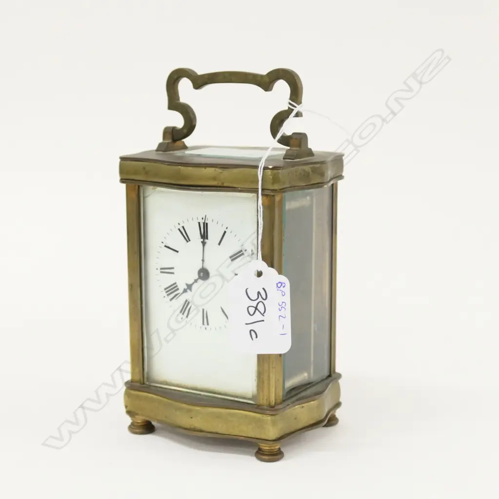 19TH CENTURY FRENCH, BRASS CARRIAGE CLOCK, H.120mm Image 1++