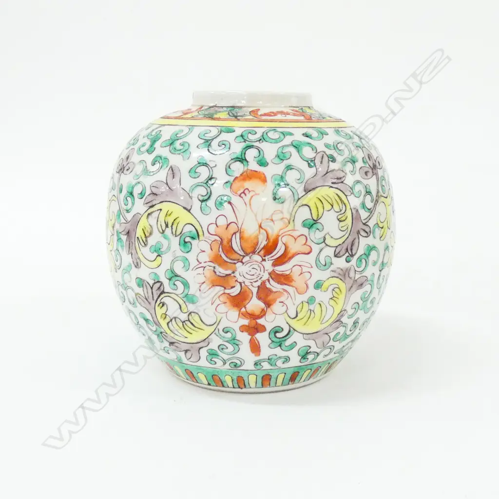 OLD CHINESE GINGER JAR H. 130MM Image 1++