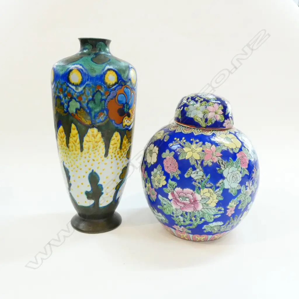 GINGER JAR AF & DUTCH VASE H. 280MM Image 1++