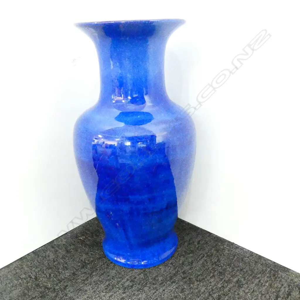 LARGE BLUE CERAMIC VASE H. 530MM Image 1++