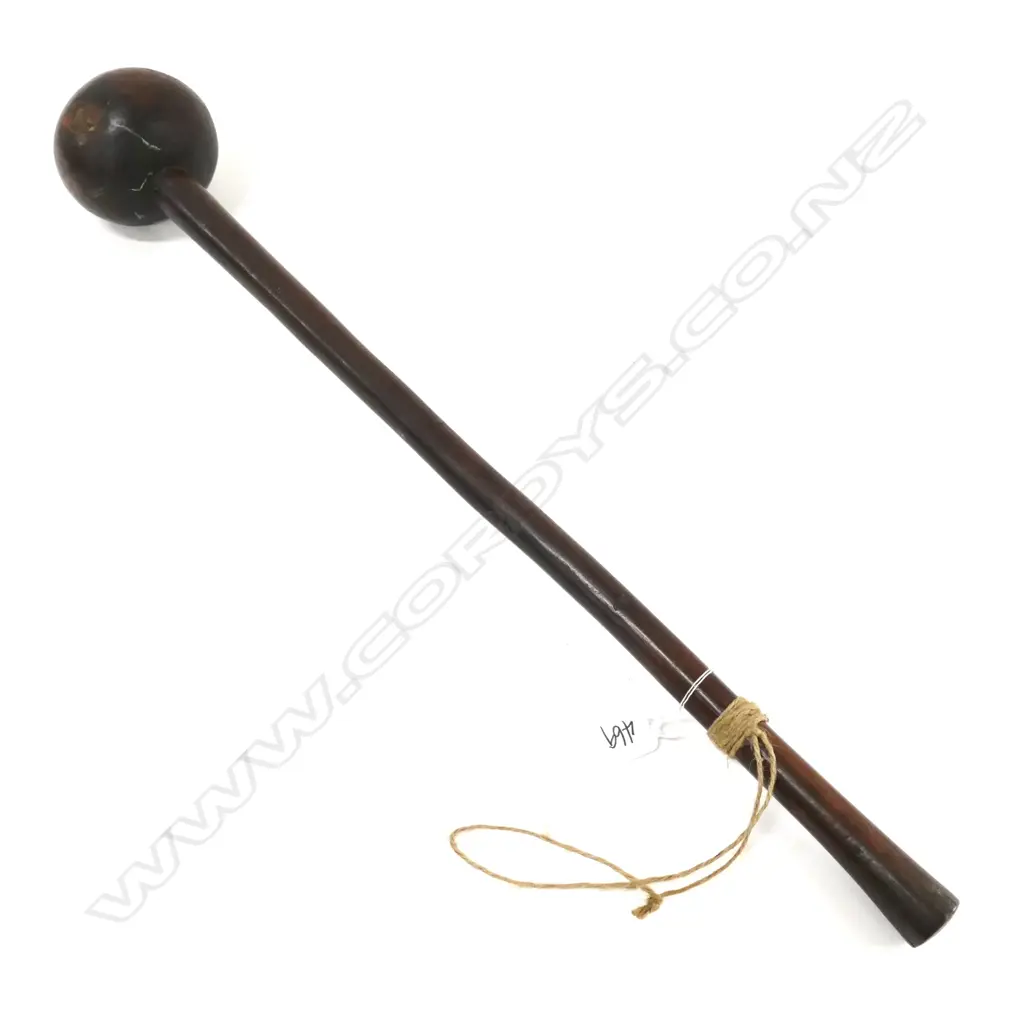 OLD AFRICAN THROWING CLUB KNOB KERRIE L. 615MM Image 1++