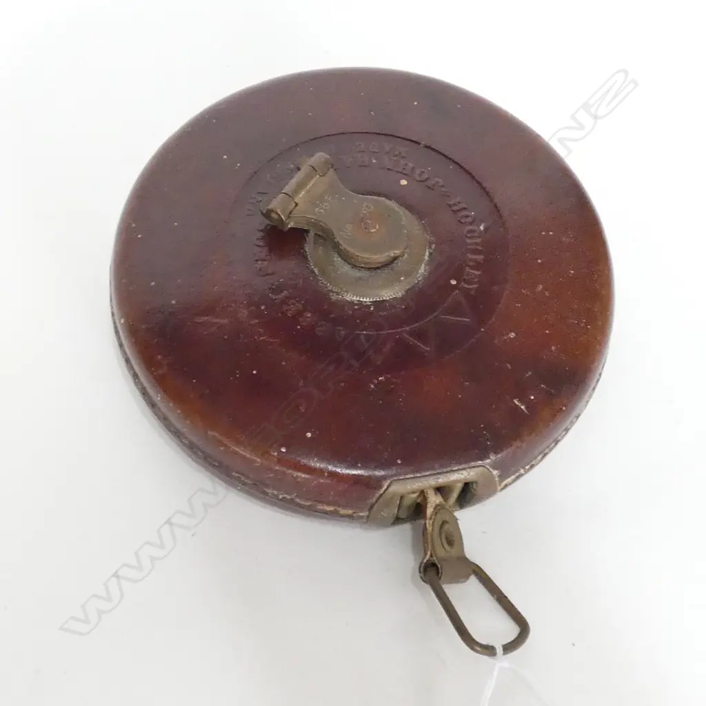 RABONE LEATHER CASE TAPE MEASURE 12MM DIA Image 1++