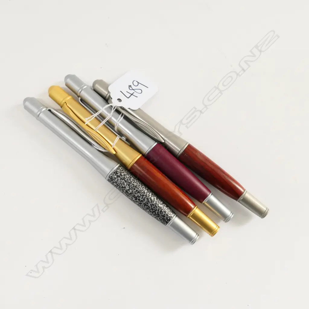 TWO FOUNTAIN PENS & TWO BALLPOINT PENS Image 1++