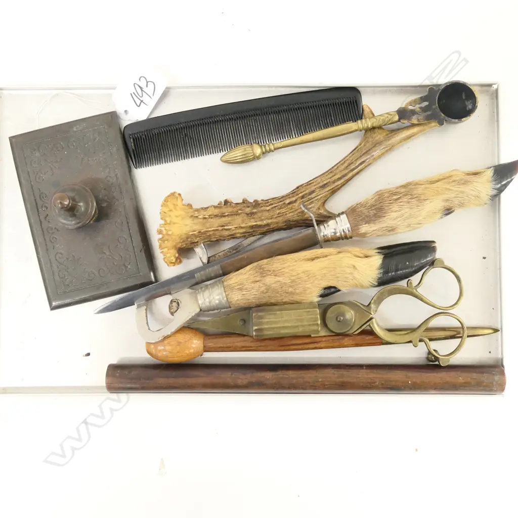 GENTLEMENS DESK ACCESSORIES; BLOTTER, KNIFE ETC Image 1++