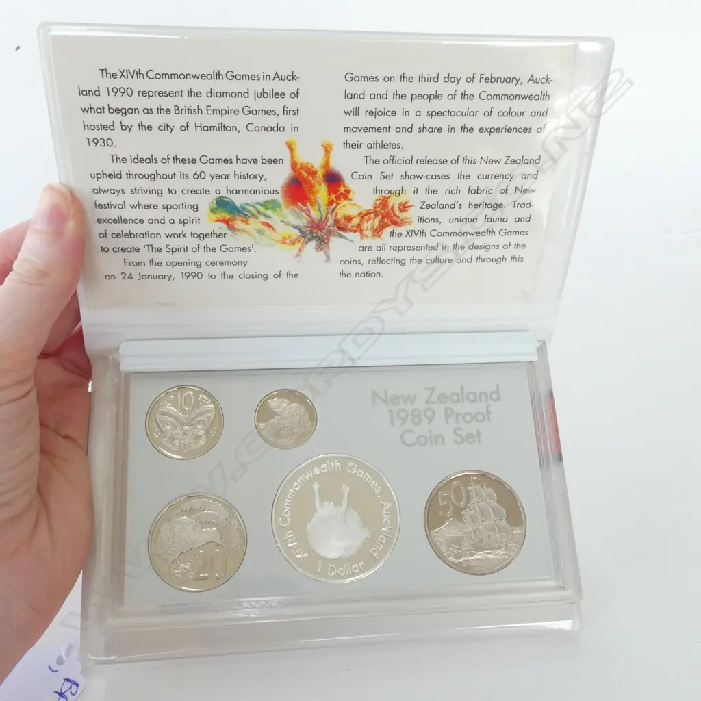 NZ 1989 PROOF COIN SET  Image 1++