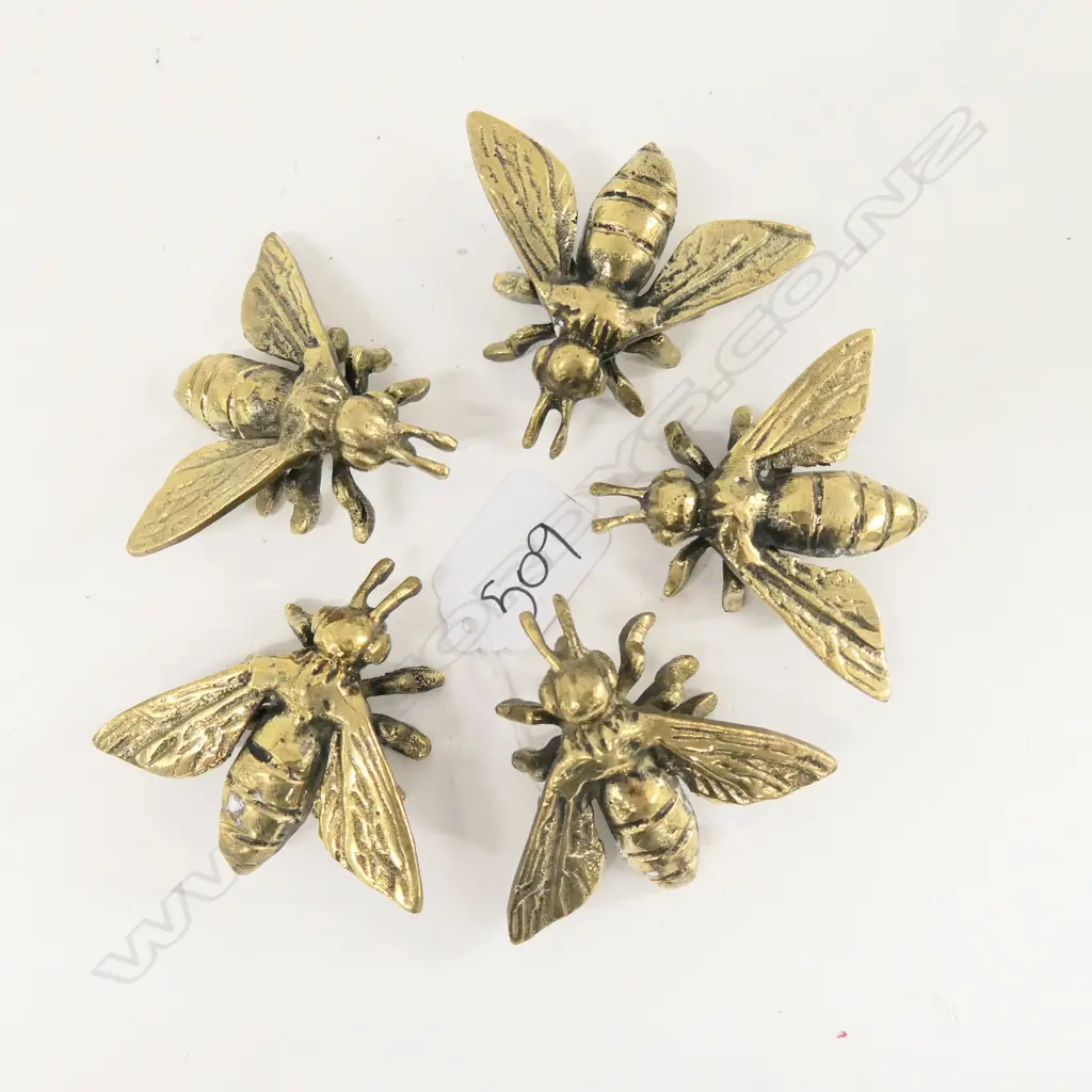 5 BRASS BEES  Image 1++