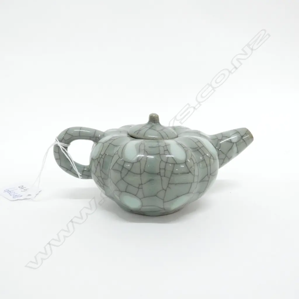 ORIENTAL GRACKLE GLAZE TEAPOT H 70 MM Image 1++