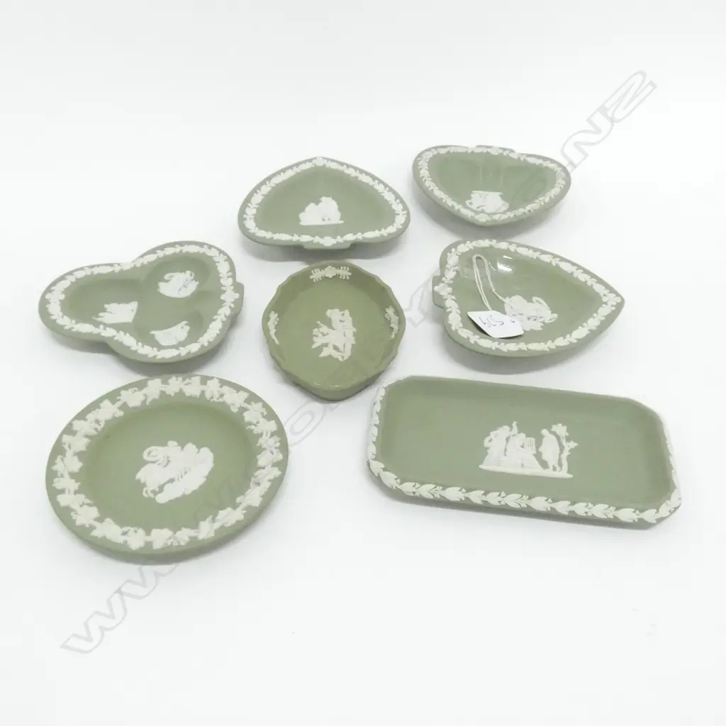 7 PCES SAGE WEDGWOOD JASPERWARE Image 1++