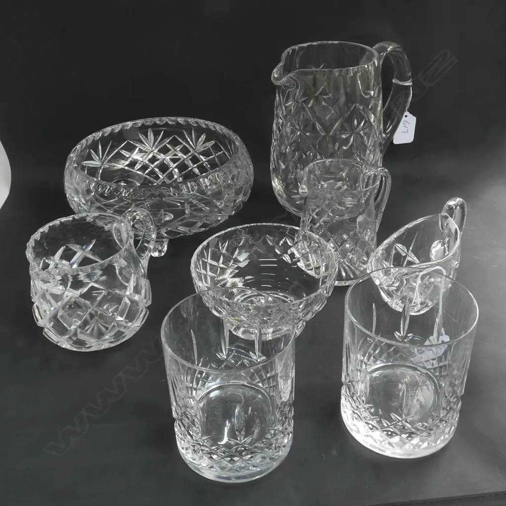 8 PCES CRYSAL INCL. PR TUMBLERS  Image 1++