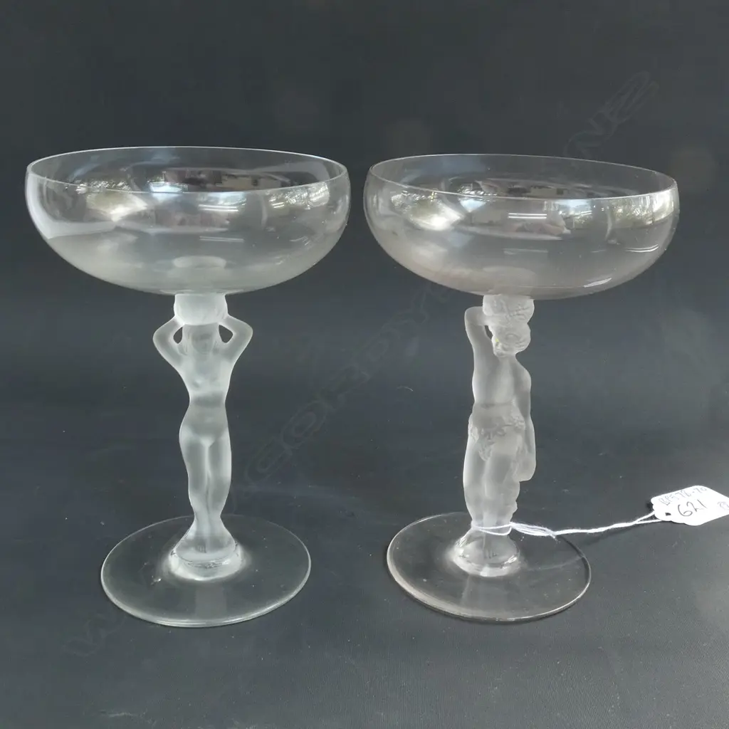 GOOD PAIR BAYEL CRYSTAL GLASSES Image 1++