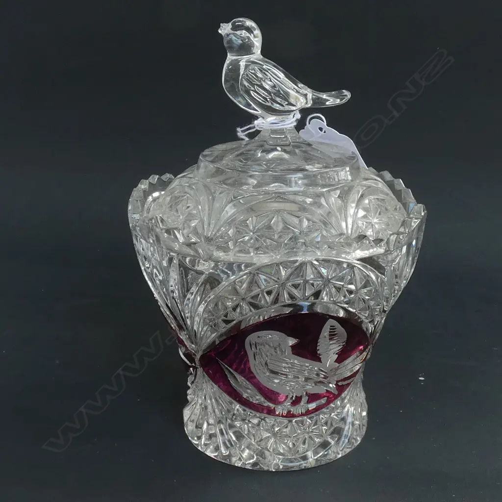 HOFBAUER CRYSTAL TRINKET JAR Image 1++