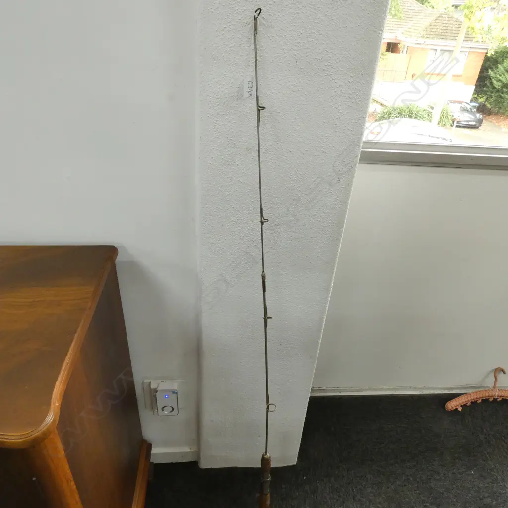 VINTAGE STEEL TINKER MADE FISHING ROD 2 PCE Image 1++