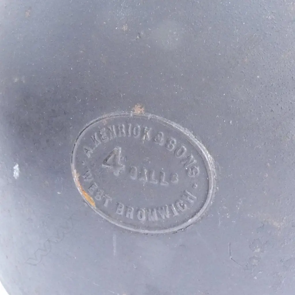 LG 19THC HEAVY CAST IRON A. KENRICK & SONS POT, 420MM Image 1++