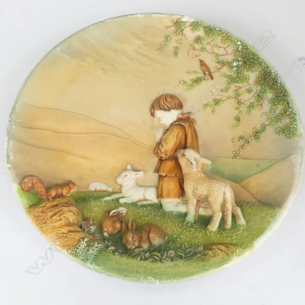 BOSSONS WALL PLAQUE, PRAYING BOY, 305MM Image 1++