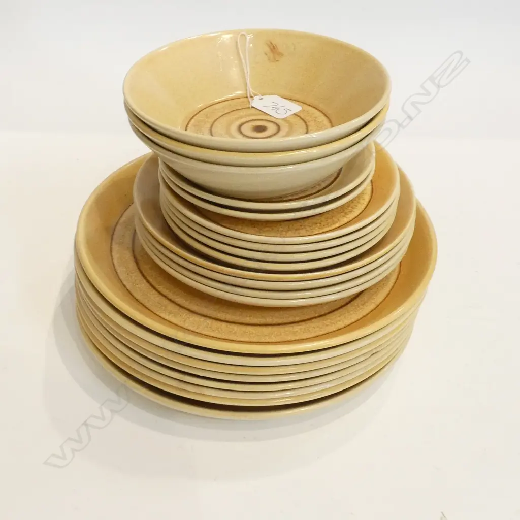 21 PCES CROWN LYNN DINNER SET Image 1++