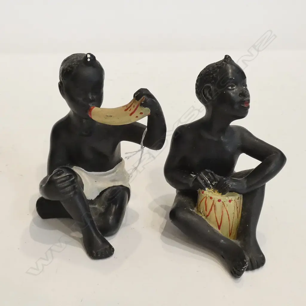 DURON PAIR OF CHALKWARE FIGUREDS, 6011 & 6013 Image 1++