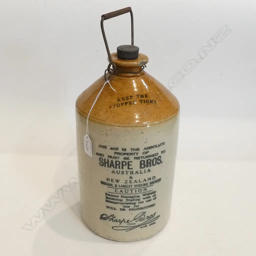 OLD CROCK "SHARPE BROS", CHIP TO TOP, H.340mm Image 1++