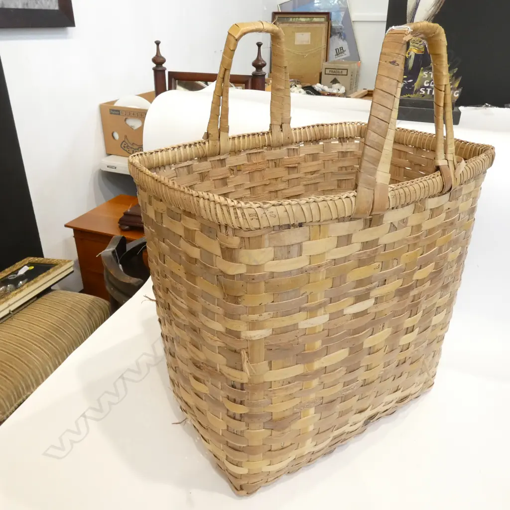 LARGE CANE BASKET H. 610MM Image 1++