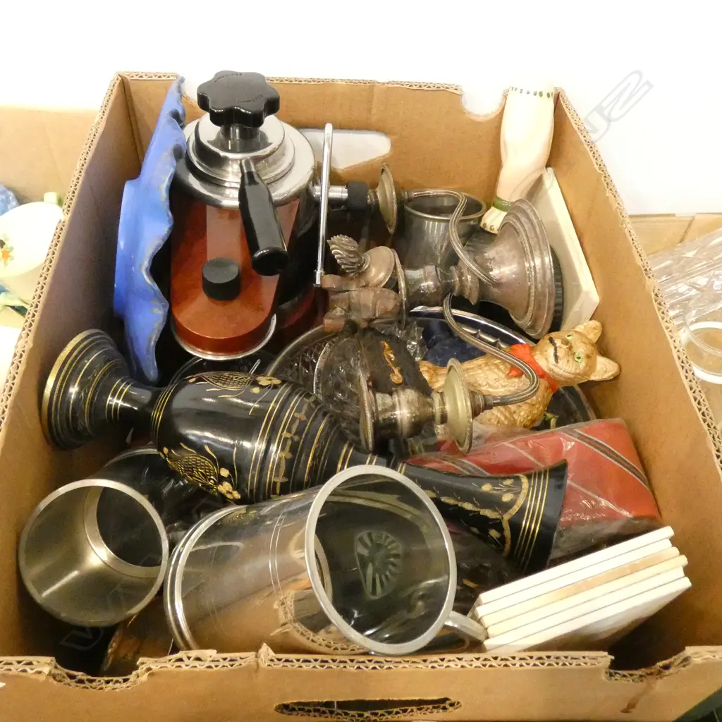 BOX LOT EP, COFFEE MAKER, TILES ETC Image 1++