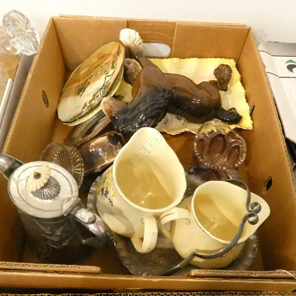 LOT ASST CHINA/BESWICK/JUG/EP WARE ETC Image 1++