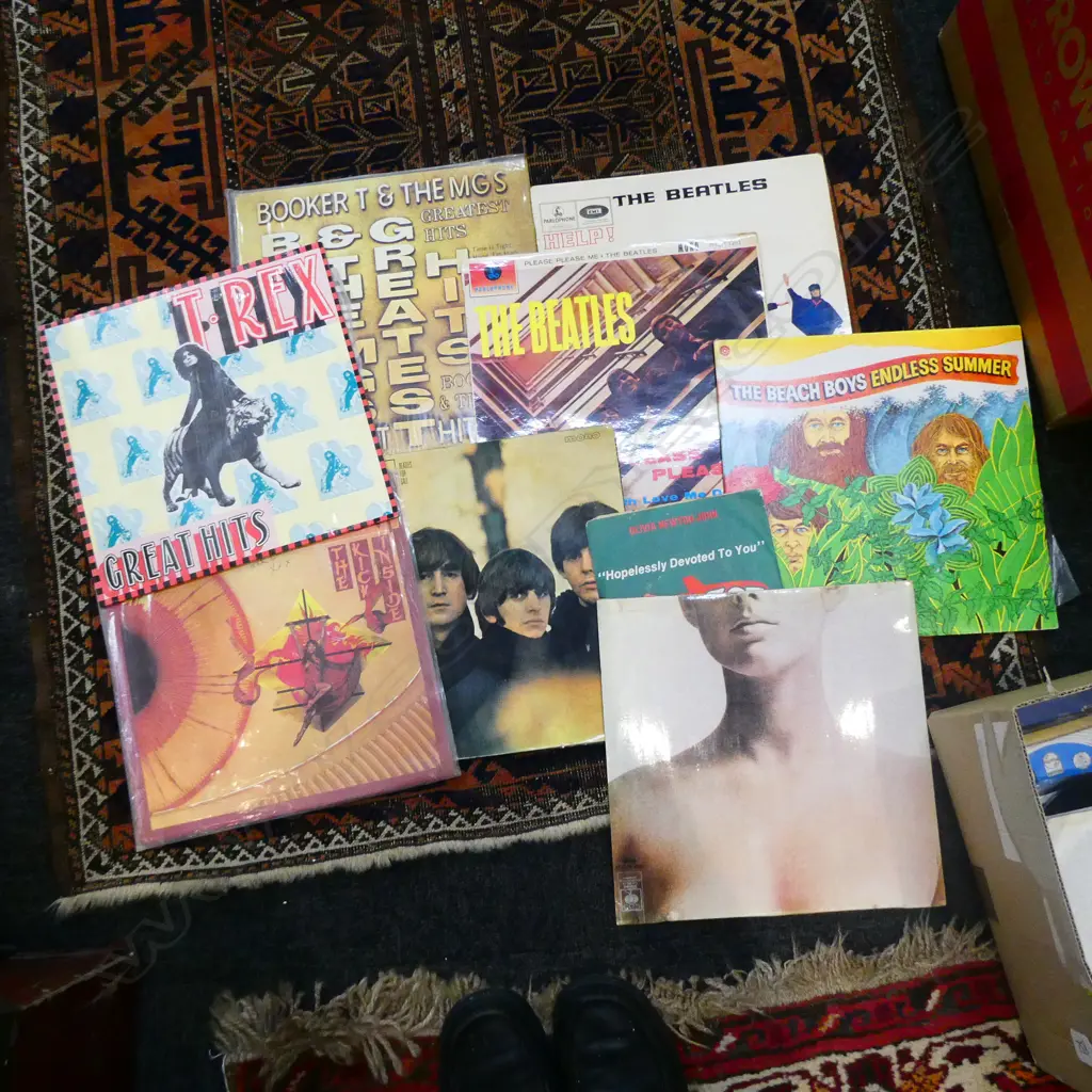 40+ VINTAGE LP RECORDS + 45'S. BEATLES SUZIE QUATRO ETC ETC Image 1++