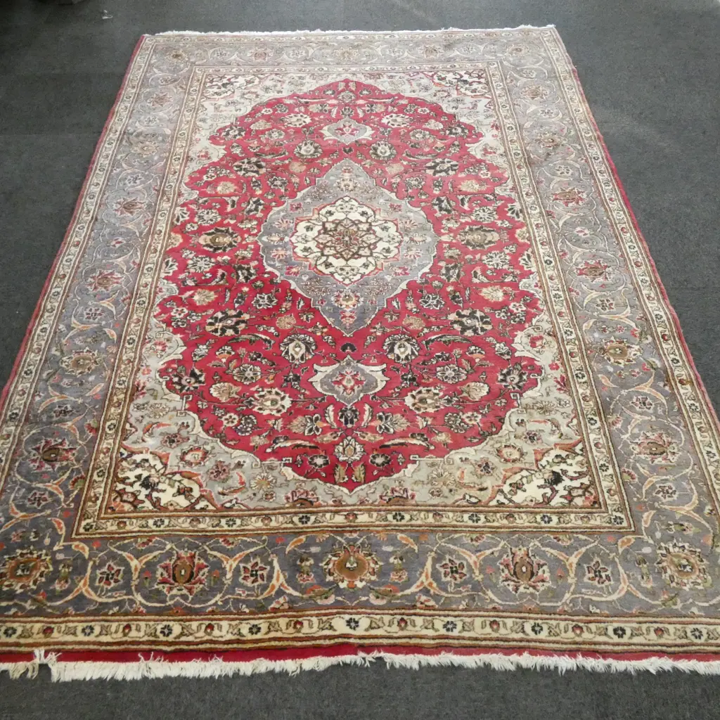 PERSIAN HAND KNOTTED CARPET, 2 x 3m Image 1++