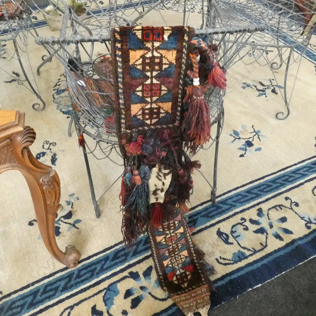 AFGHAN GSR BALUCH CAMEL NECK WOVEN DECORATION Image 1++