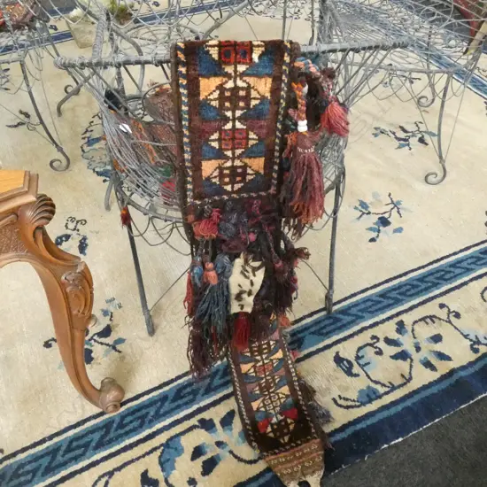 AFGHAN GSR BALUCH CAMEL NECK WOVEN DECORATION