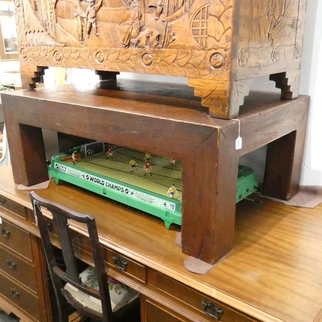 CHUNKY WOODEN COFFEE TABLE L. 1090MM Image 1++