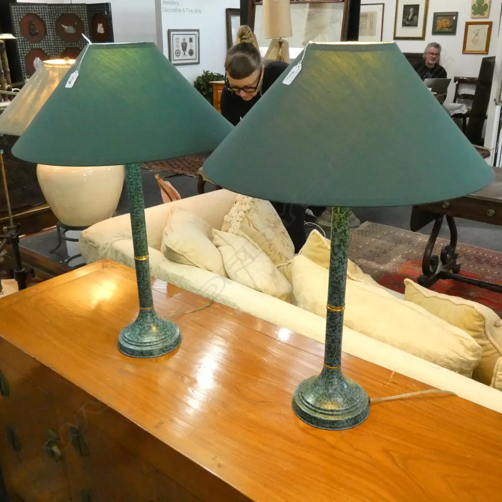 PR GREEN METAL LAMPS H. 670MM Image 1++