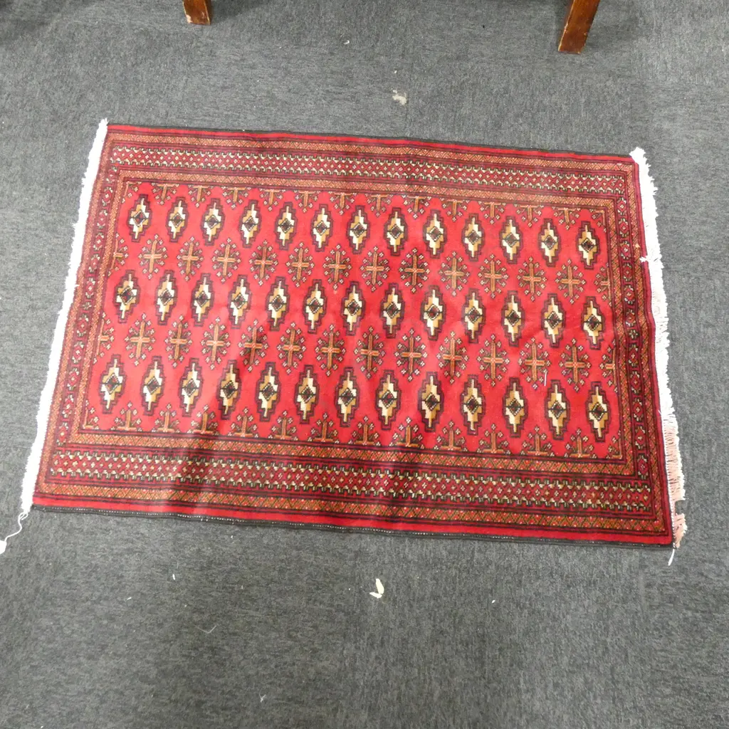 SMALL TURKMAN RUG 114 x 85cm Image 1++