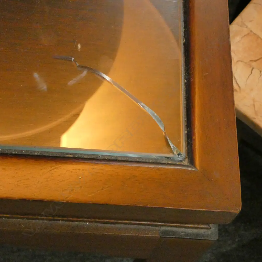2 WOODEN SIDE   TABLES 610 MM  SQ Image 1++