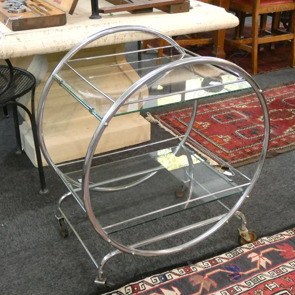 ART DECO TEA TROLLEY Image 1++