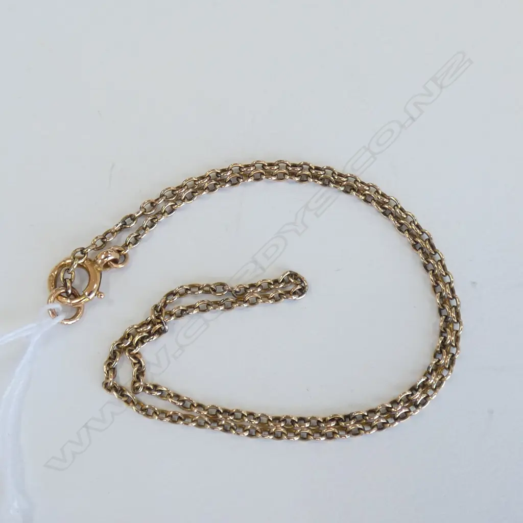 9CT GOLD CHAIN - SMALL 3.29gm Image 1++