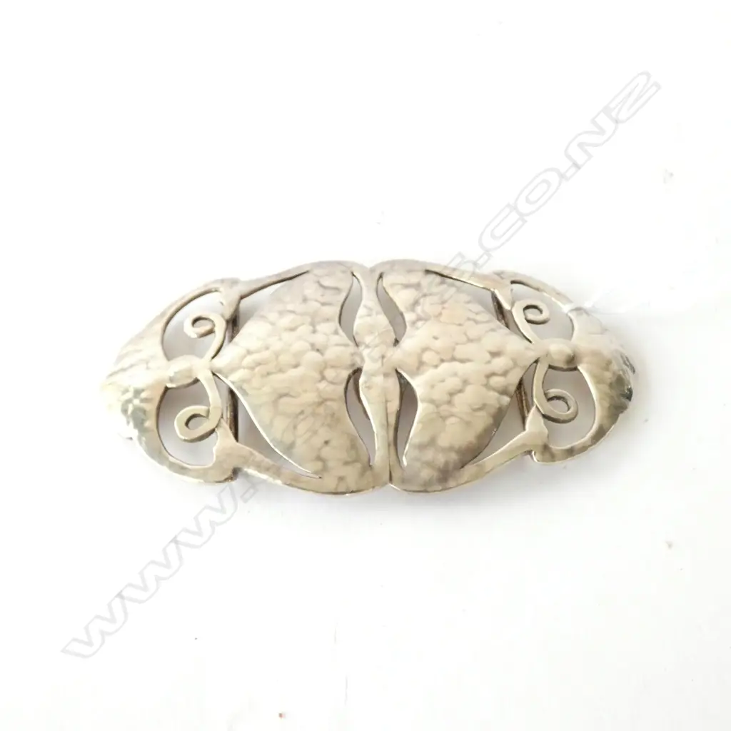 SILVER ART NOUVEAU BUCKLE BIRMINGHAM 1908 Image 1++