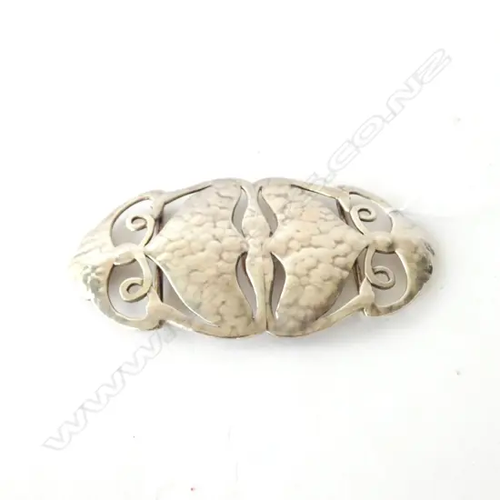 SILVER ART NOUVEAU BUCKLE BIRMINGHAM 1908