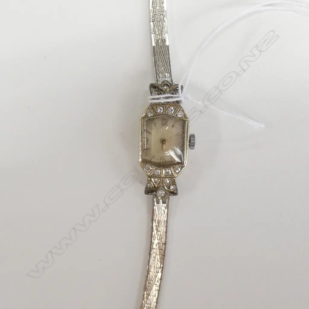 COCKTAIL WATCH, LADIES 18CT WHITE GOLD AND DIAMONDS Image 1++