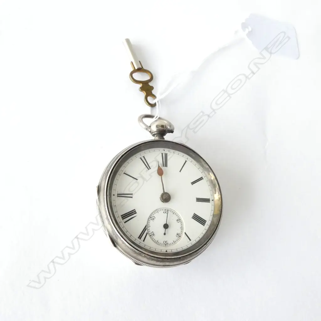 STG OPEN FACE POCKETWATCH B'HAM 1886  Image 1++
