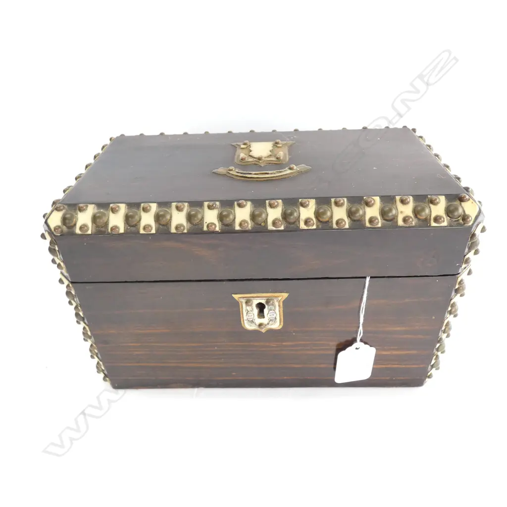 COROMANDEL WOOD TEA CADDY BOX Image 1++