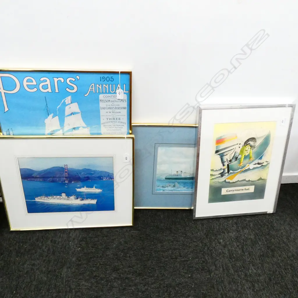 4 PRINTS NAUTICAL THEMES 625 X 470MM Image 1++