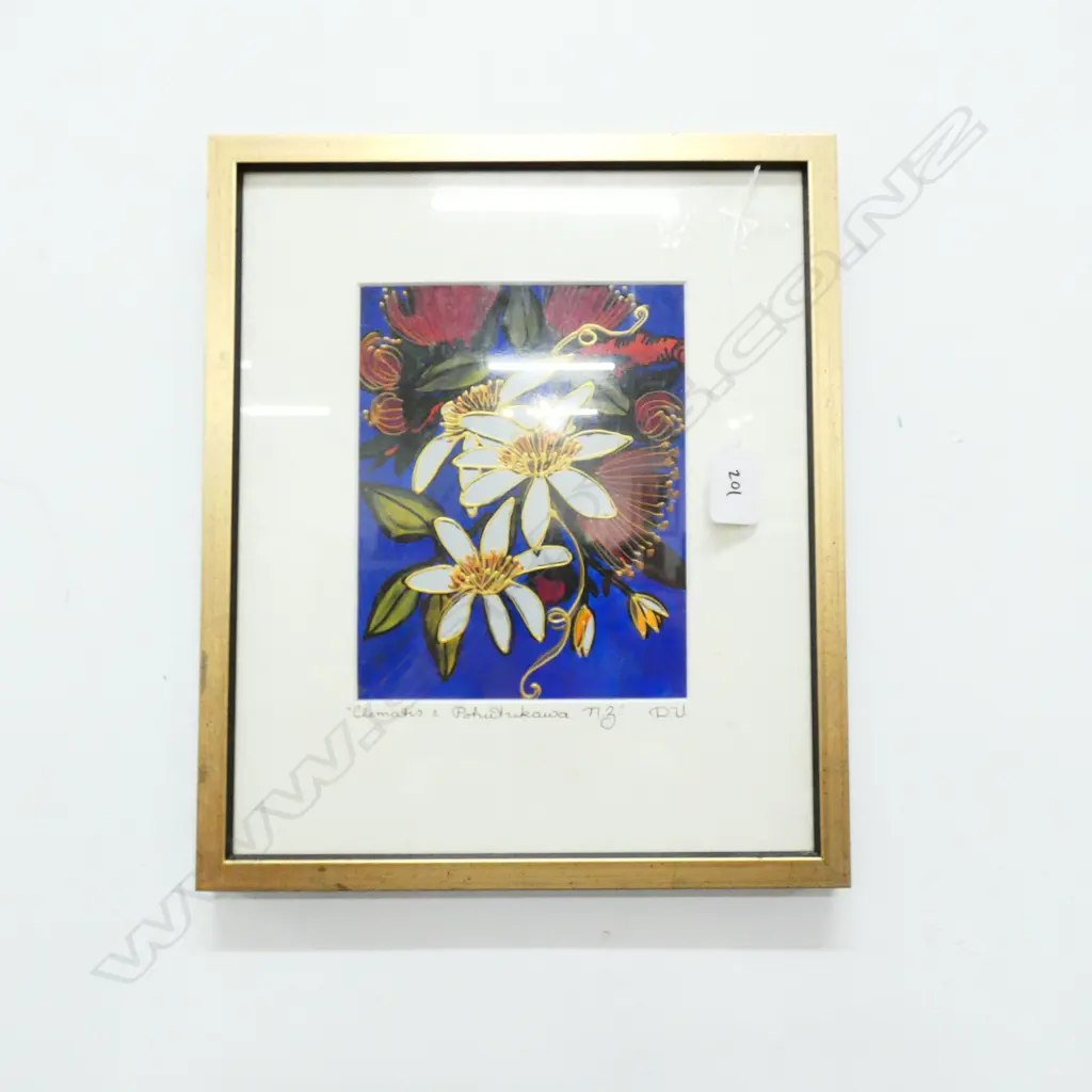 DIANE VASSEY CLEMATIS + POHUTAKAWA H 320 MM Image 1++