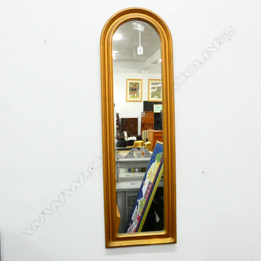 GILT FRAMED HALL MIRROR H 1100 MM Image 1++