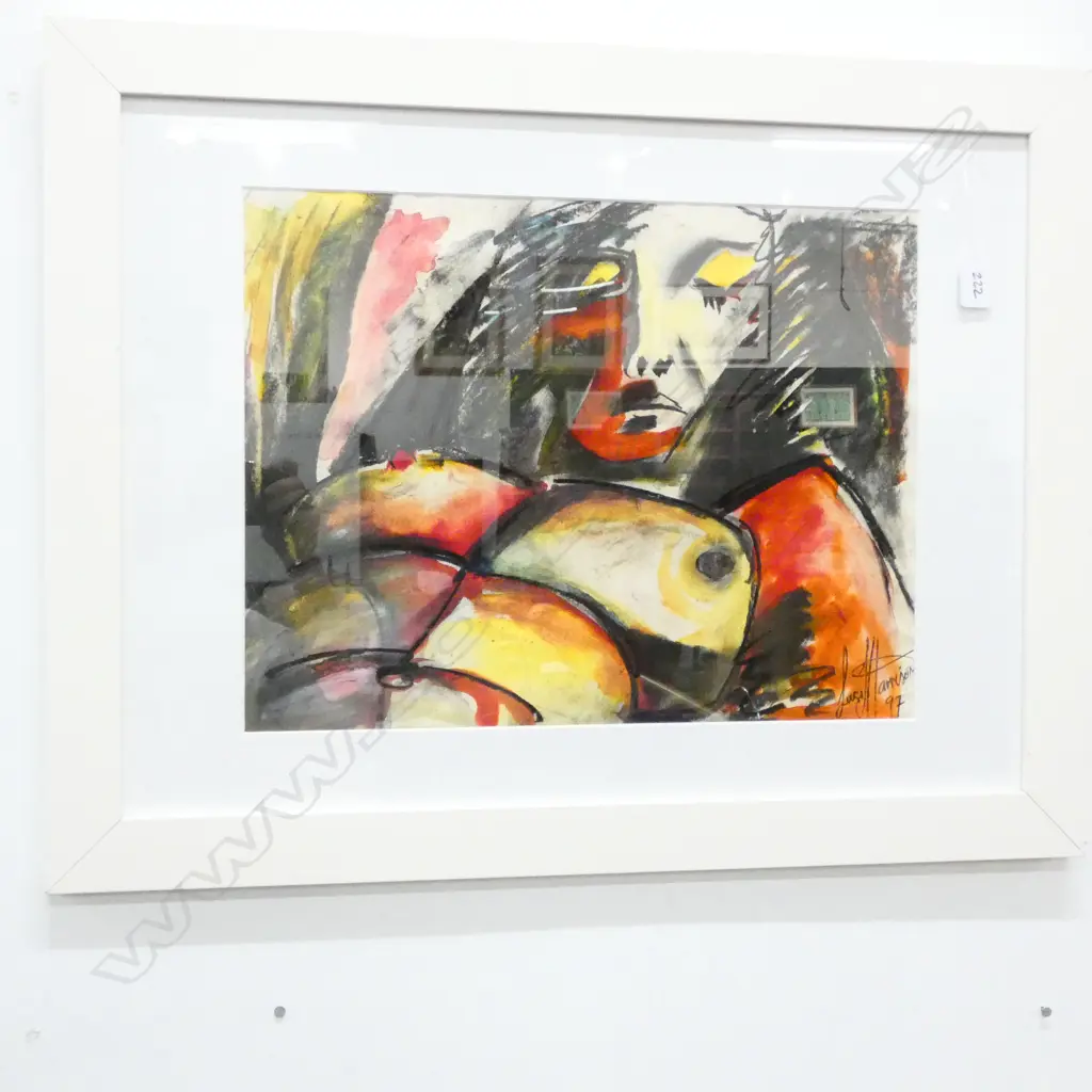LUCI HARRISON MIXED MEDIA NUDE ON PAPER Image 1++