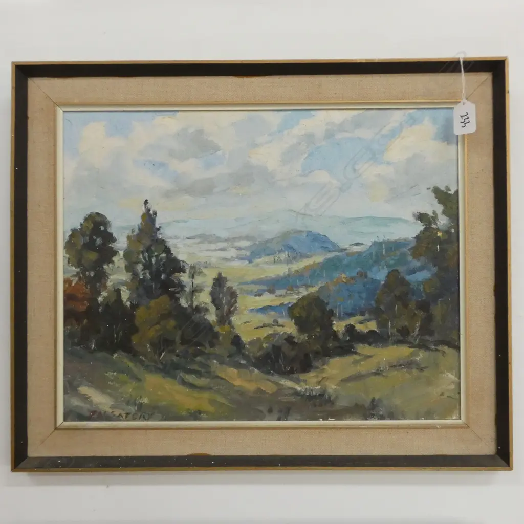 F. N. SATORY LANDSCAPE OIL ON BOARD 530 X 440MM Image 1++