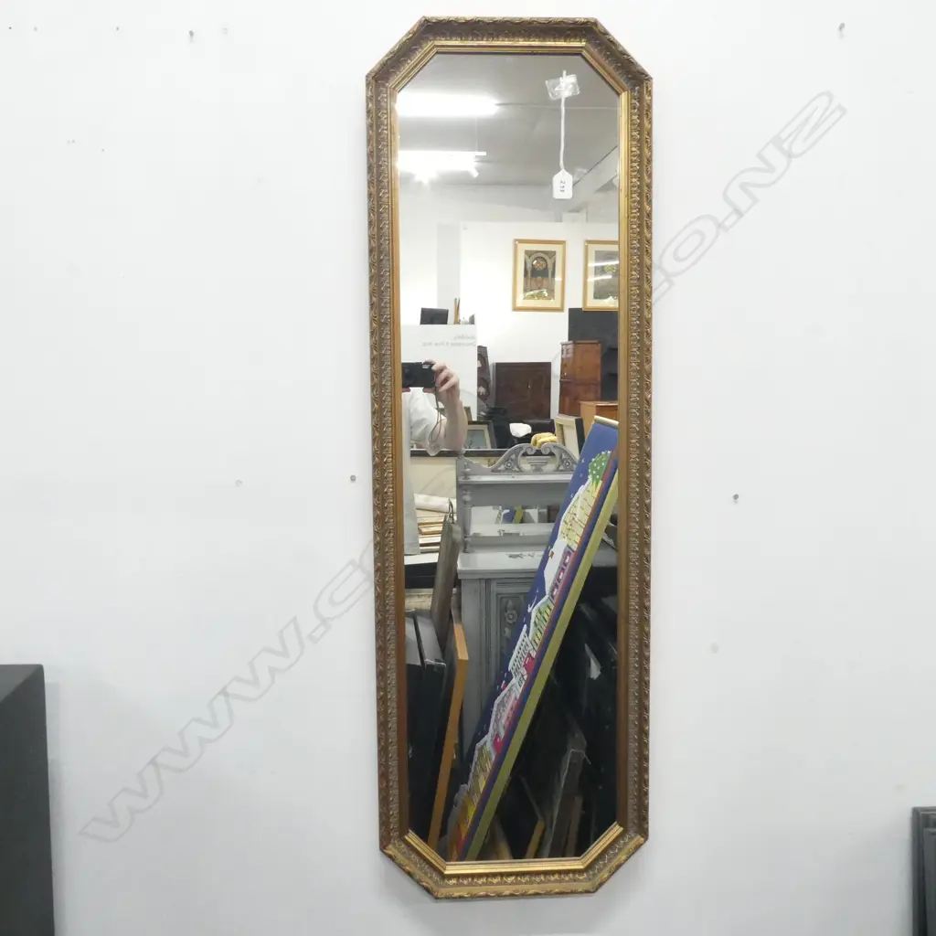 GILT FRAMED HALL MIRROR H 1160 MM Image 1++